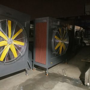 ارزانترین و با کیفیت ترین کولر صنعتی سلولزی فن آکسیال برسام پرتابل سوله گلخانه