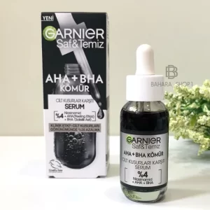 سرم لایه بردار زغال گارنیر حاوی AHA + BHA