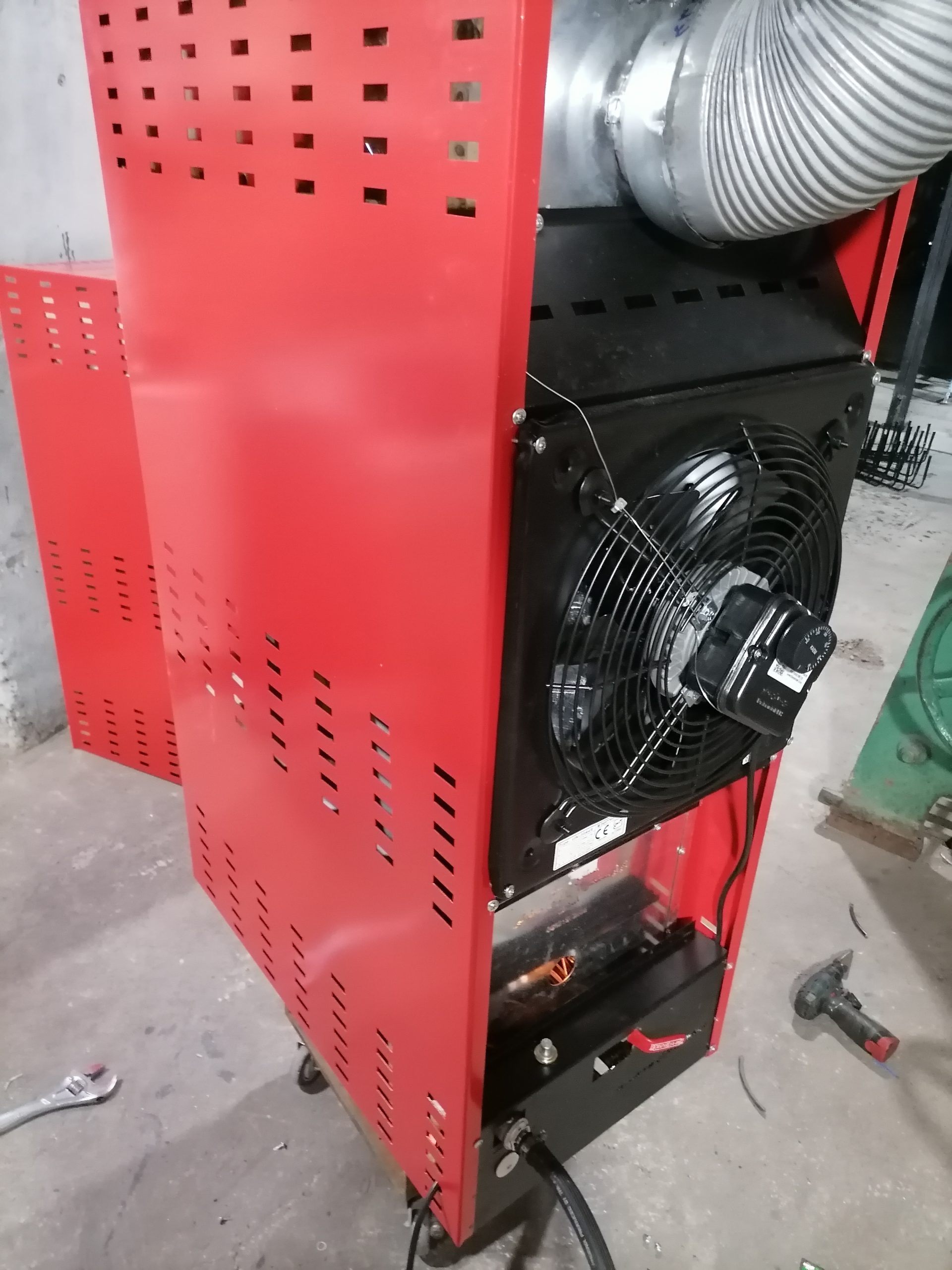 بخاری گازی فن دار صنعتی برسام باشگاه فروشگاه gas heater fan barsam