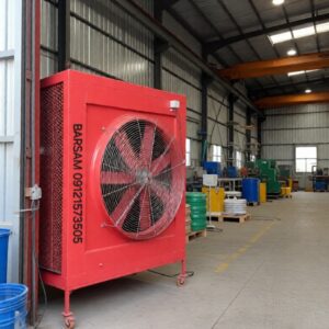 کولر آبی سلولزی صنعتی برسام بدون کانال سوله کارخانه سالن 50 و 60 هزار