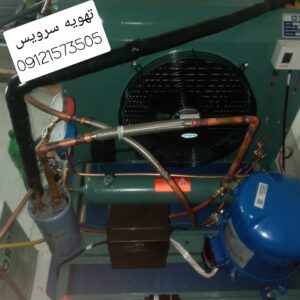 فروش پک کامل سردخانه زیر صفری 2×3 تک فاز ، نصاب سردخانه